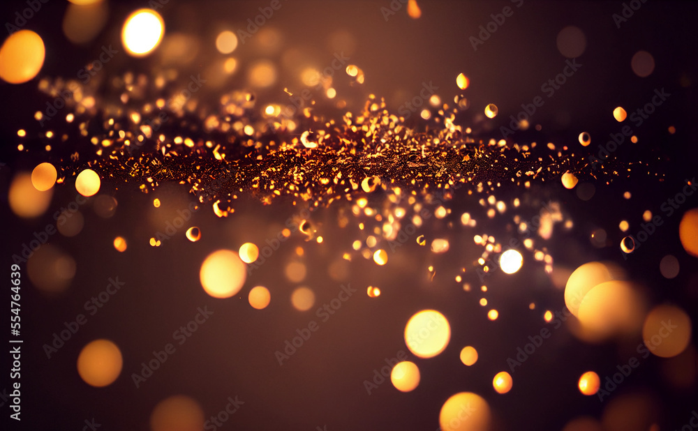 abstract gold glitter glow light shine, abstract bright effect magic glowing sparkle star turquoise blur transparent