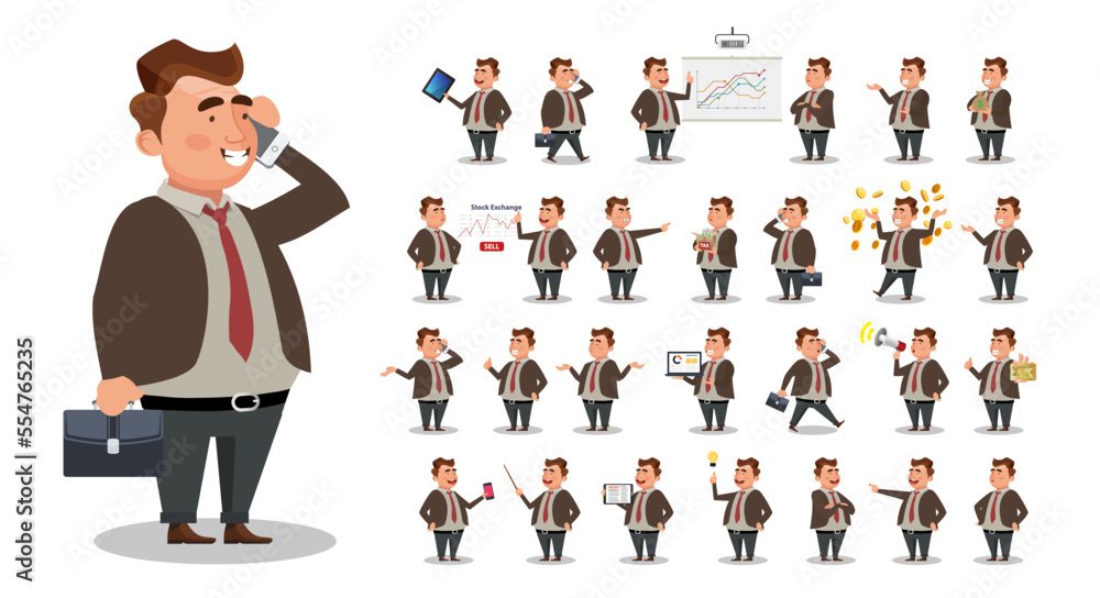 Business person Set. office workers Business person Set. office workers