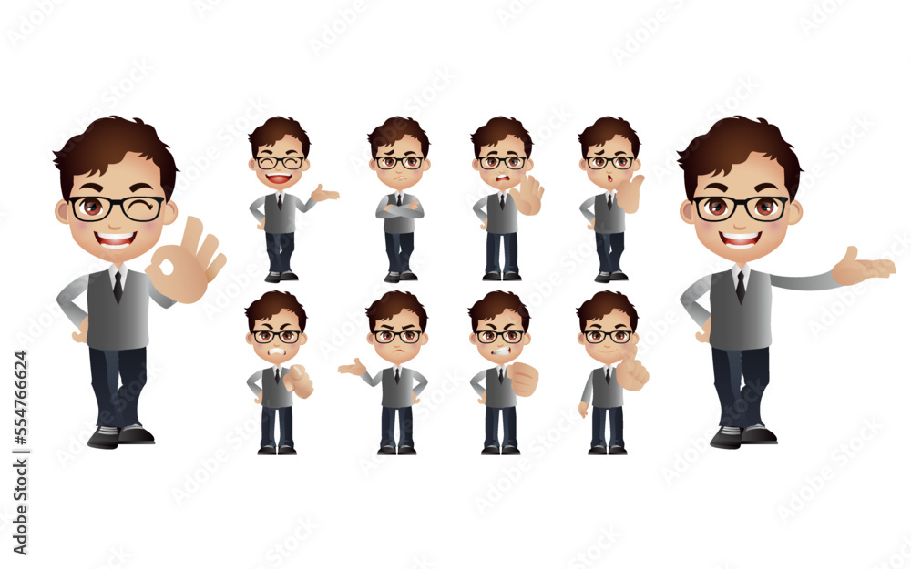 Set of people characters Set of people characters