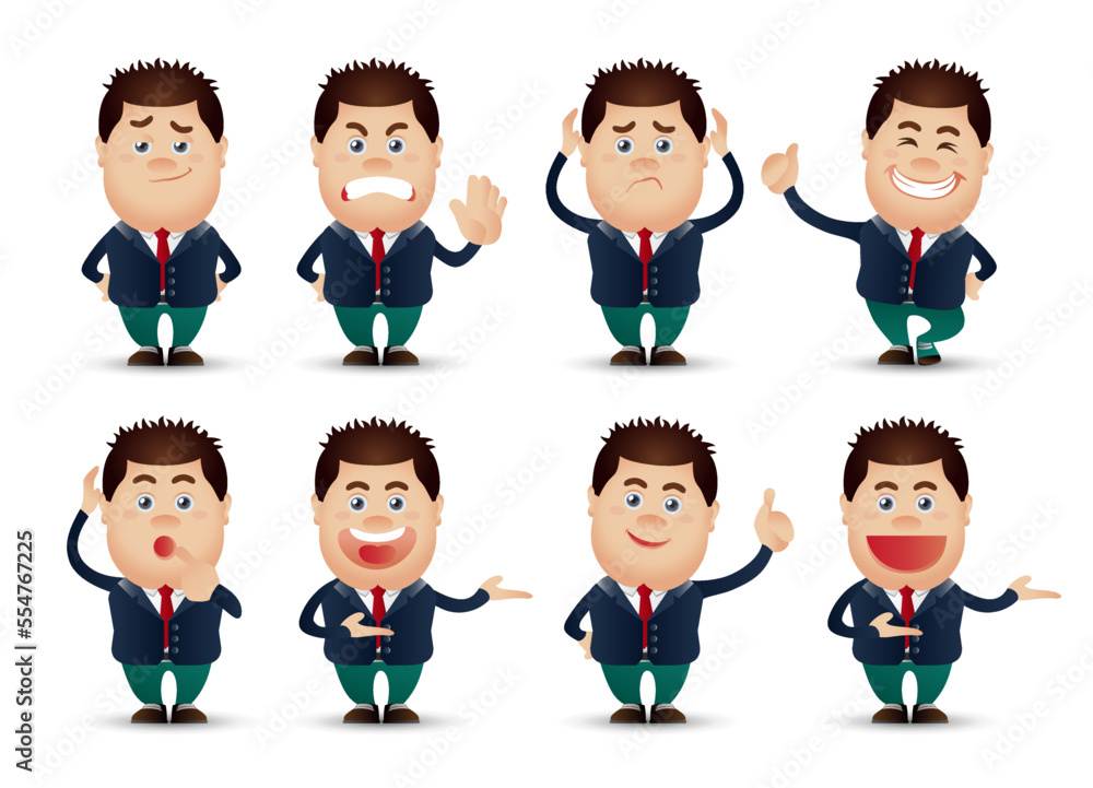 Cute People - businessman set Cute People - businessman set