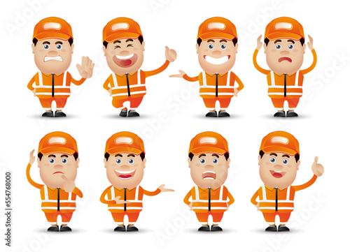 Cute People. Professional. street cleaner 