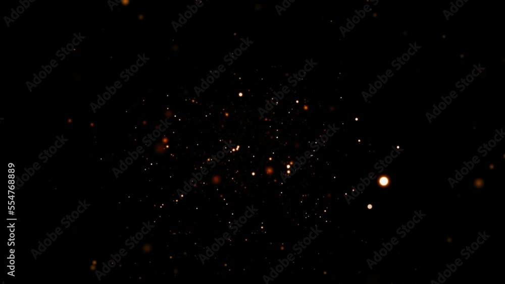 Abstract Gold Particles Background Loop Abstract Gold Particles Background Loop