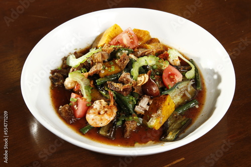 Pinakbet, a vegetable dish from the Philippines