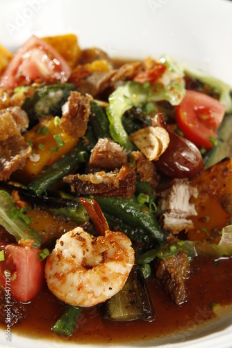 Pinakbet, a vegetable dish from the Philippines photo