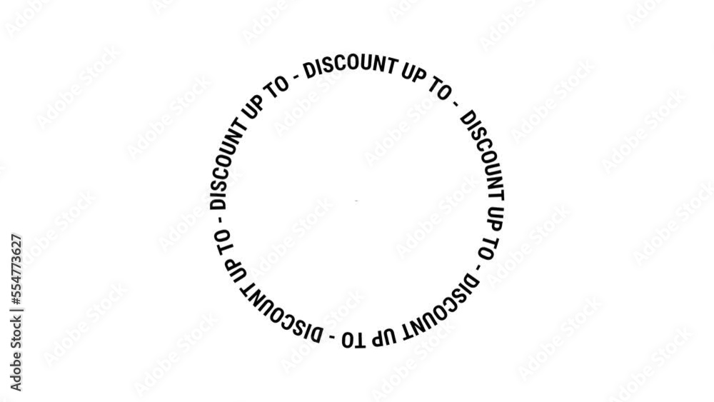 Simple discounted up to animation with circular writing. Holiday sale concept, banner business, marketing and advertising. 4K motion graphics Simple discounted up to animation with circular writing. Holiday sale concept, banner business, marketing and advertising. 4K motion graphics