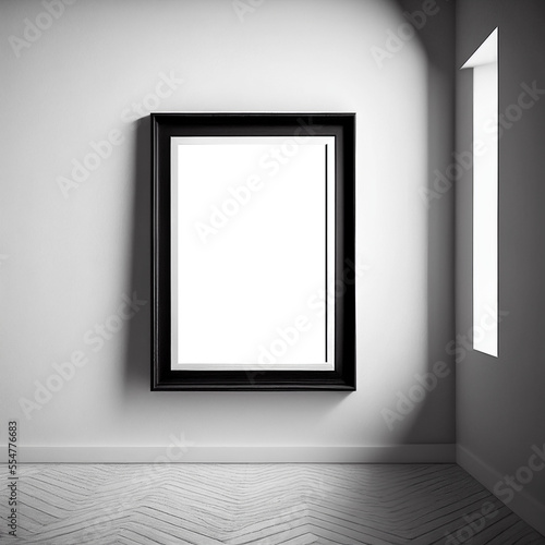 Transparent Black Frame Mockup