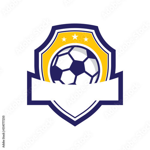 Soccer club logo vector icon