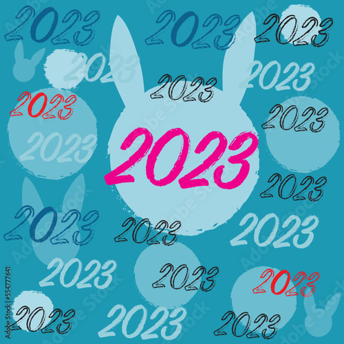 2023 Seamless design pattern vector