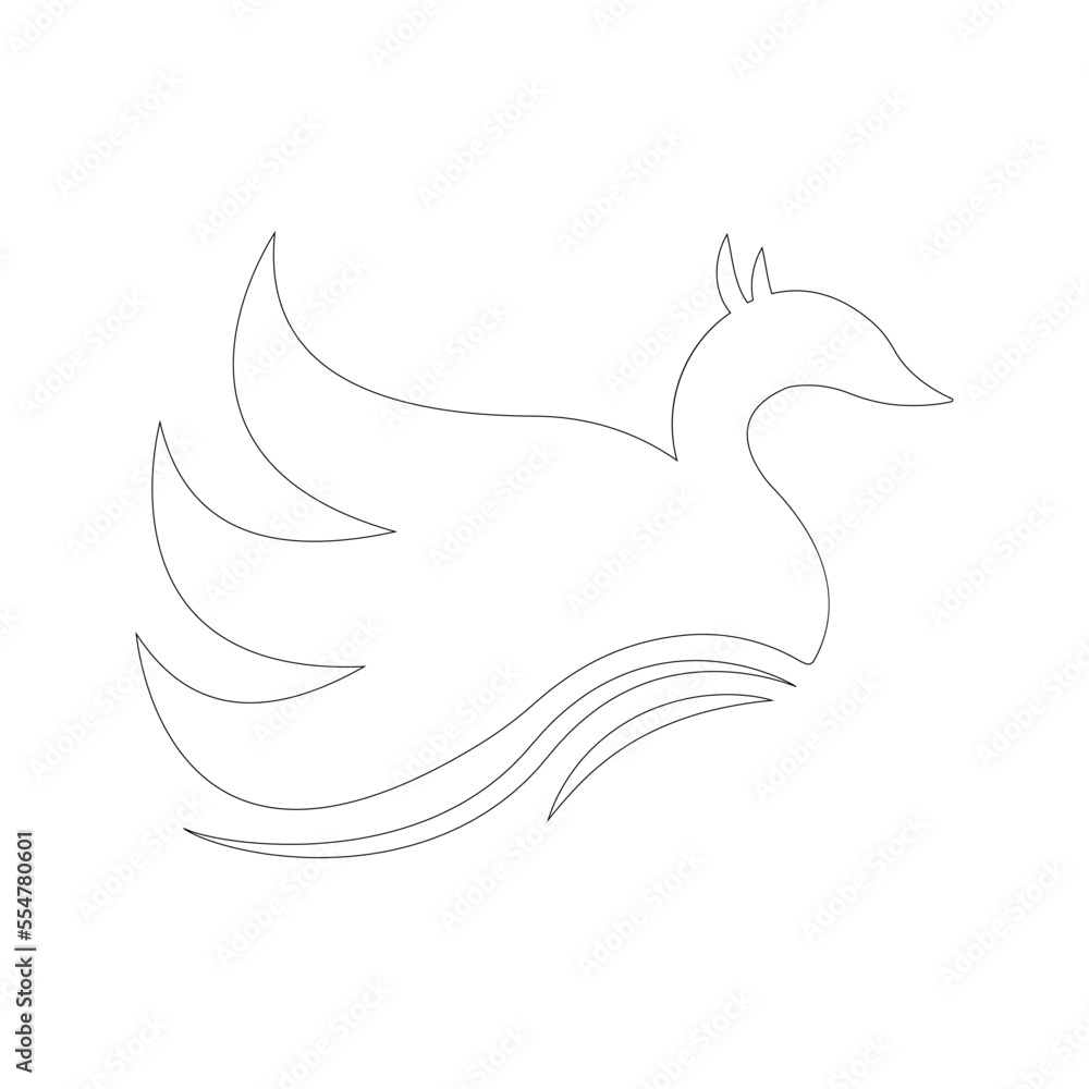 Fototapeta premium peacock icon illustration vector