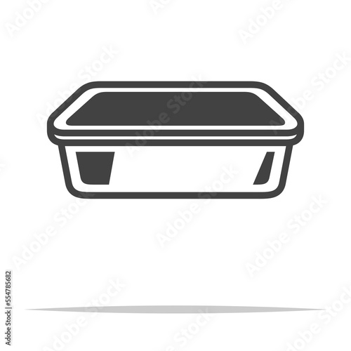 Loaf pan icon transparent vector isolated