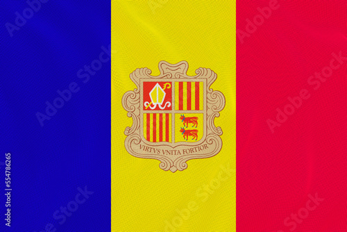 National flag  of Andorra. Background  with flag  of Andorra