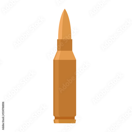 5.56 mm bullet flat logo icon vector illustration modern design isolated on white background