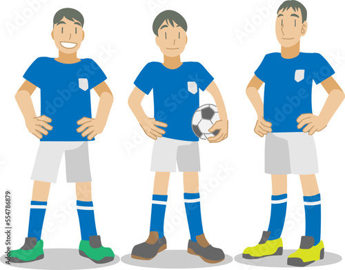 ジュニアサッカーチームの少年たち