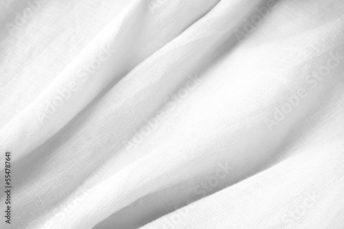 White linen cloth texture, fabric background