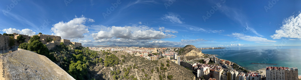 Panoramic view from the Castle of Santa Barbara