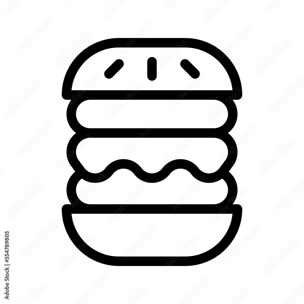 Burger Icon Line Style Burger Icon Line Style