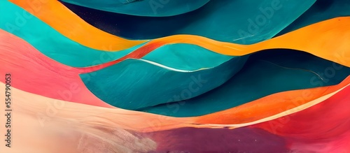 Abstract luxury Wave colorful background. Mysterious beautiful shiny colorful texture backdrop