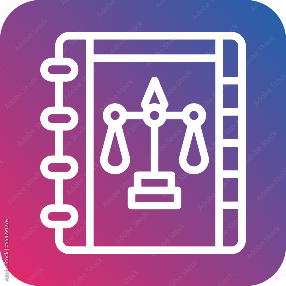 Law Book Icon Style Law Book Icon Style