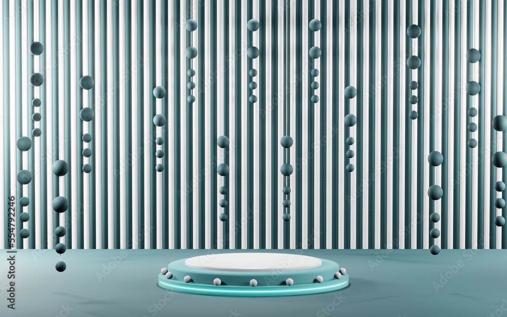 3D render of Podium background in blue tones for displaying cream products. cosmetics 3D render of Podium background in blue tones for displaying cream products. cosmetics