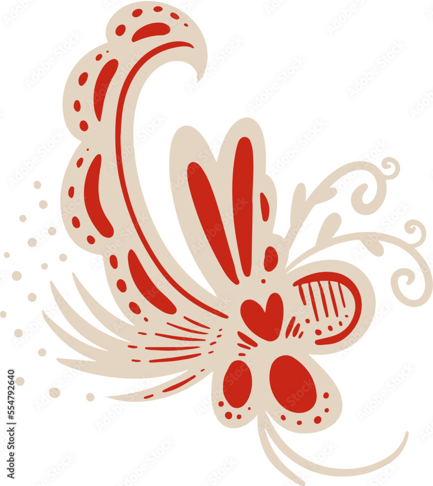 Batik pattern corner illustration Batik pattern corner illustration