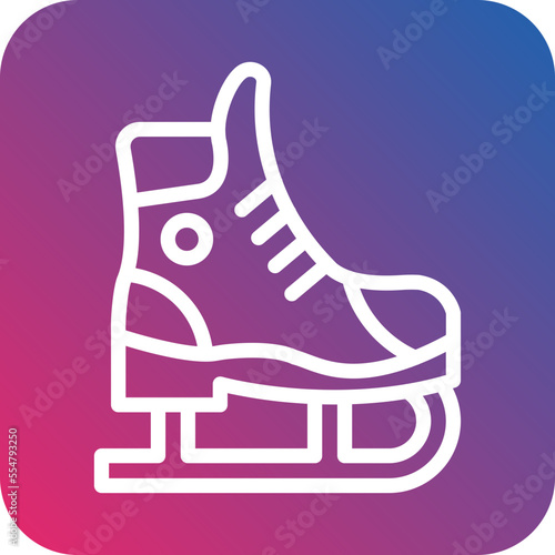 Ice Skate Icon Style © designing ocean