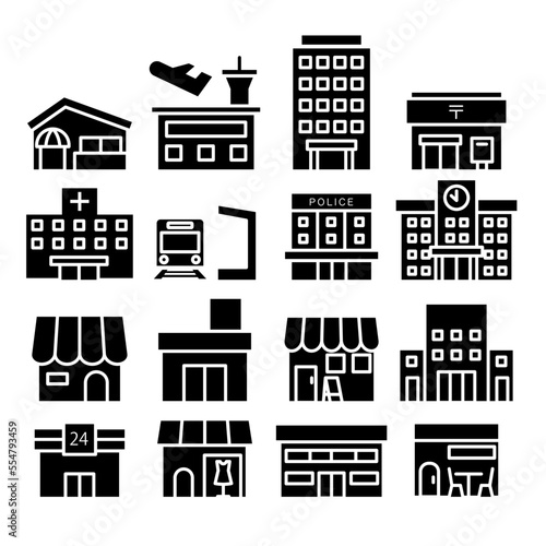 建物アイコンセット