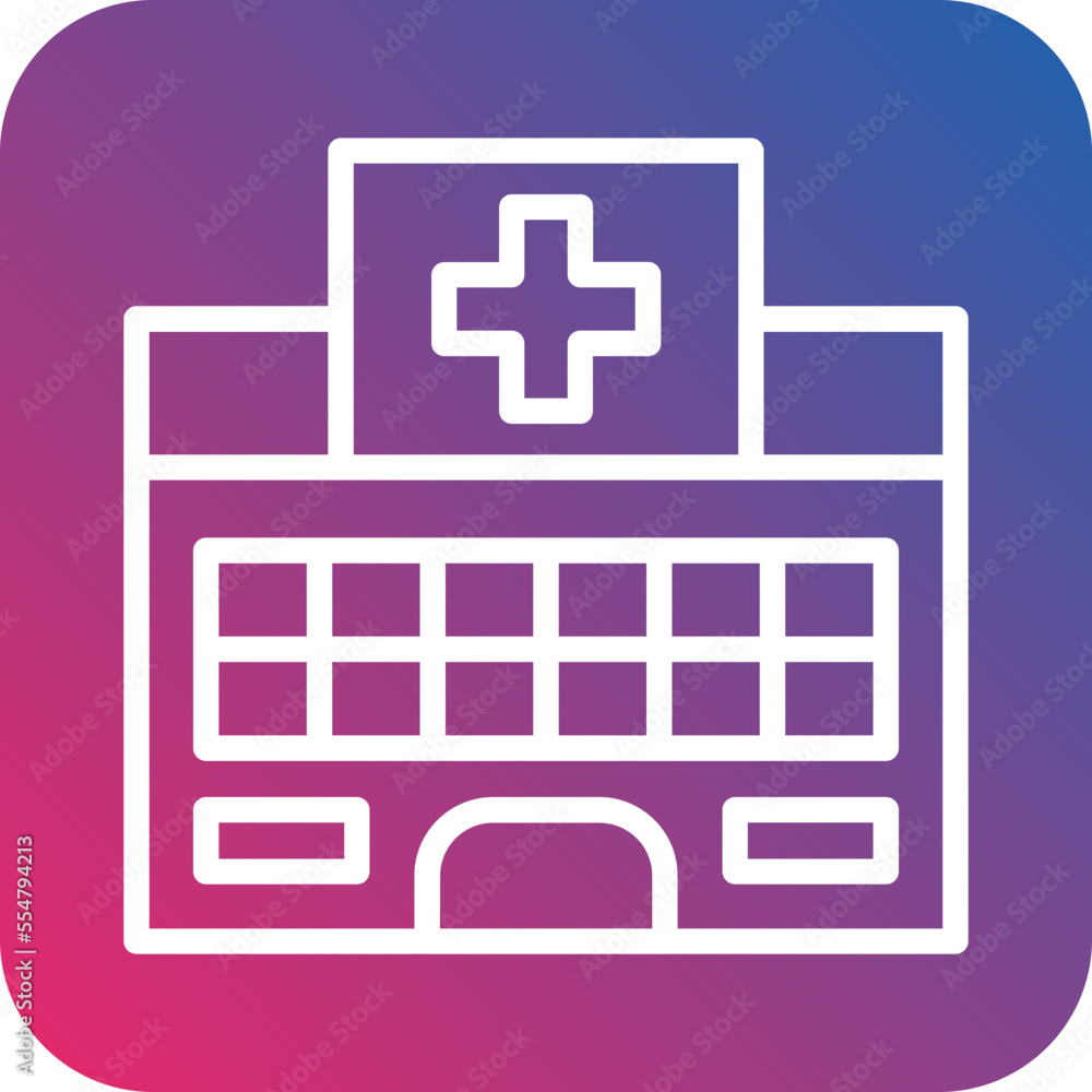 Obraz premium Hospital Icon Style