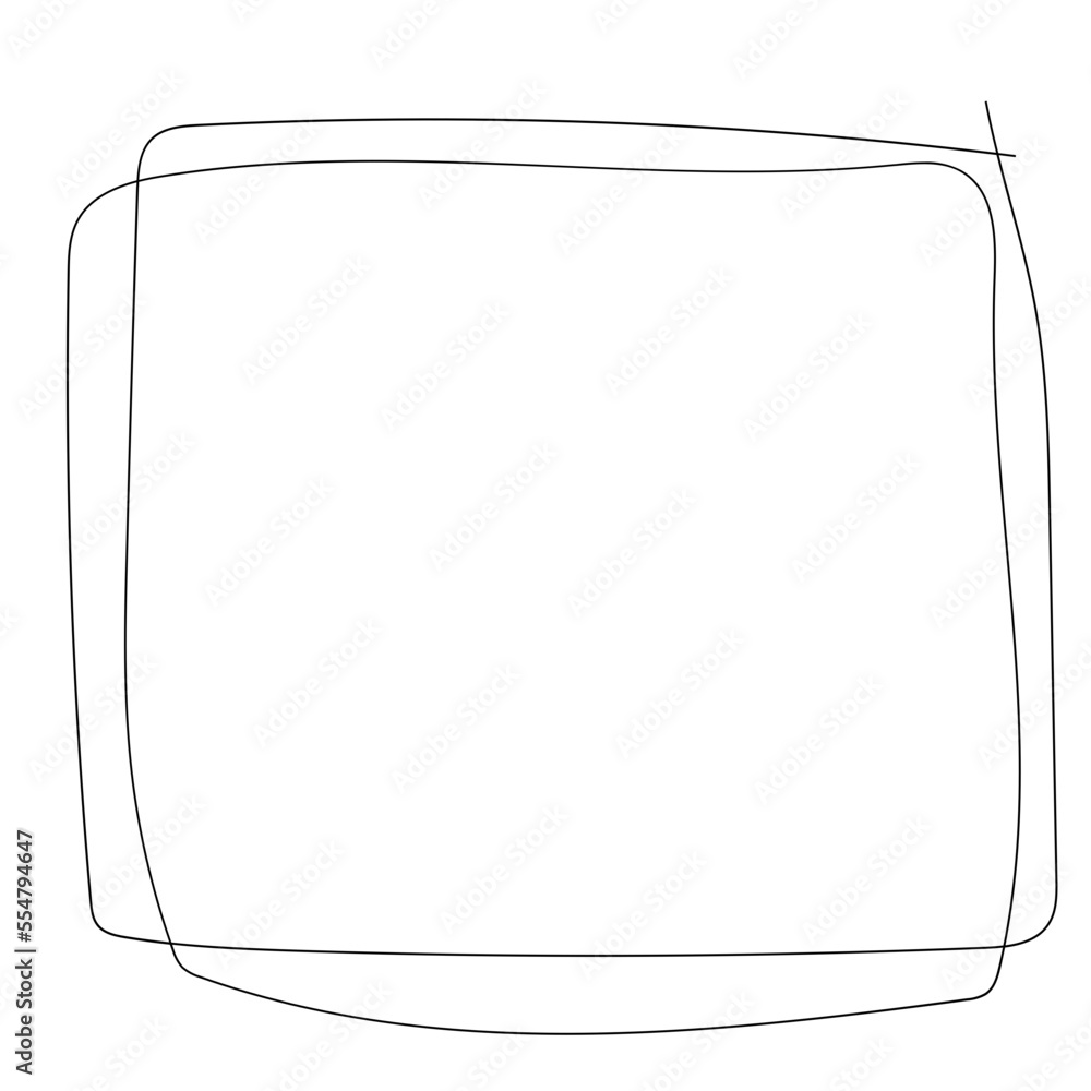square shape line vector illustration in thin line design square shape line vector illustration in thin line design