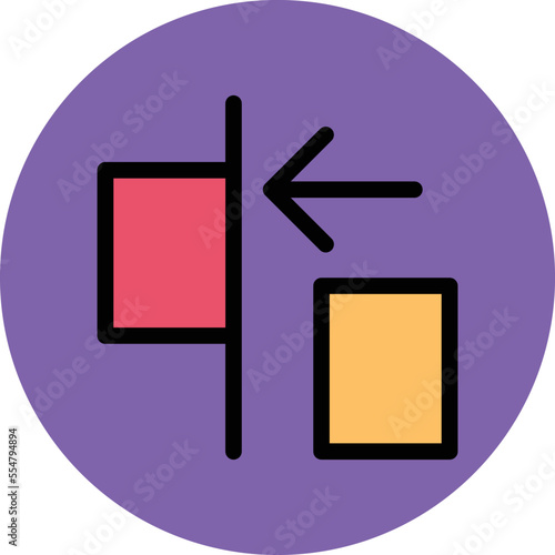 Left Align Vector Icon
