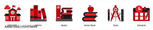 university, library, books