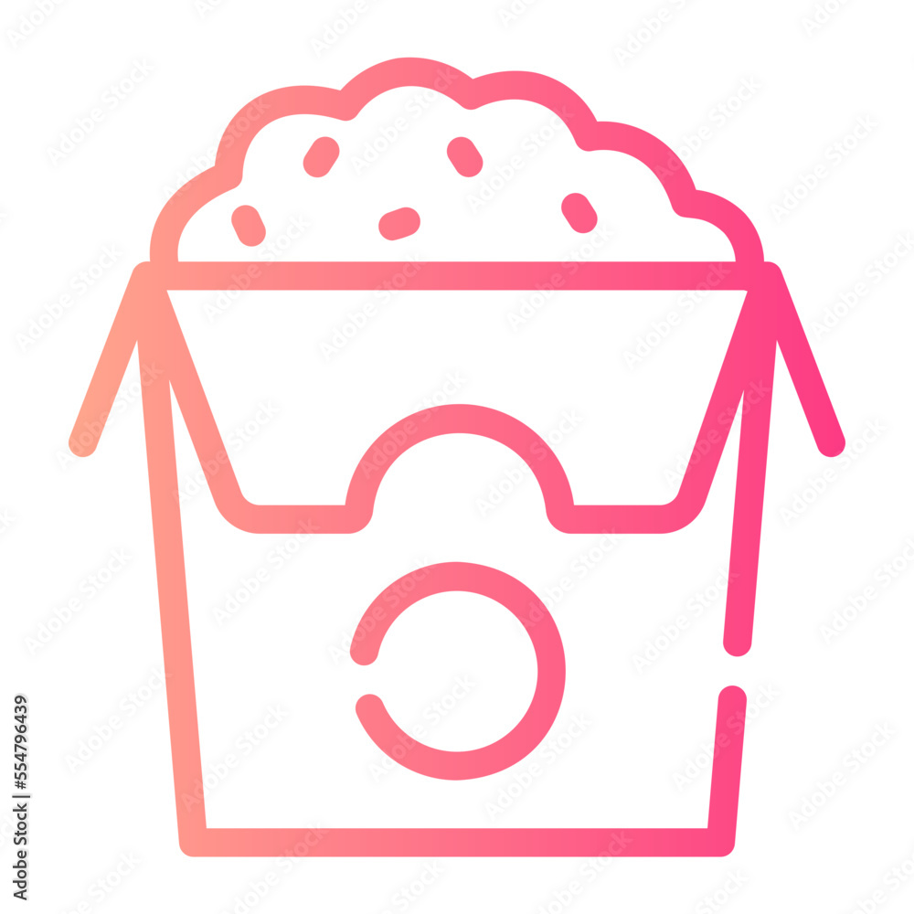 rice box gradient icon rice box gradient icon