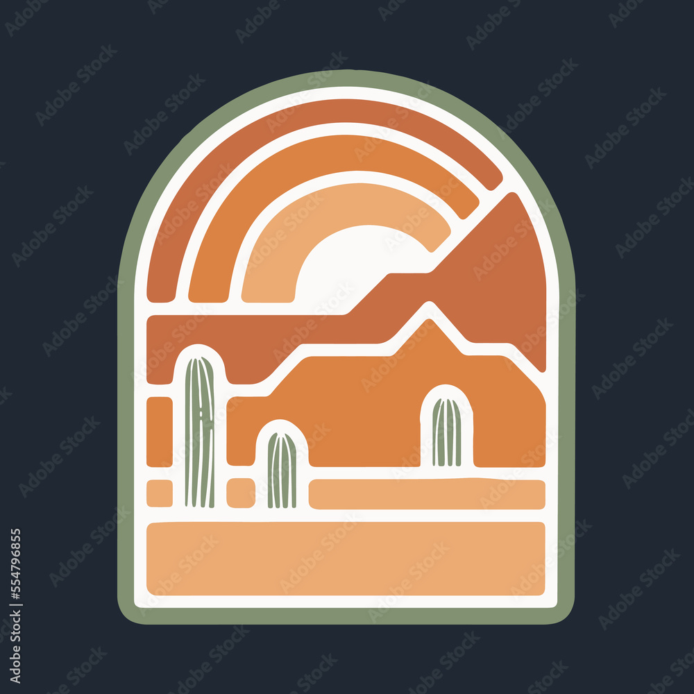 Mountains desert graphic illustration vector art t-shirt design Mountains desert graphic illustration vector art t-shirt design