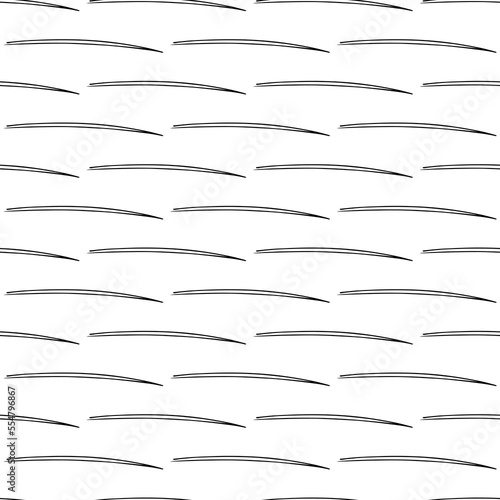 Seamless pattern with black pencil brushstrokes