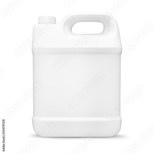 White Detergent Gallon bottle isolated photo