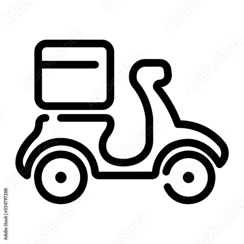 delivery courier line icon