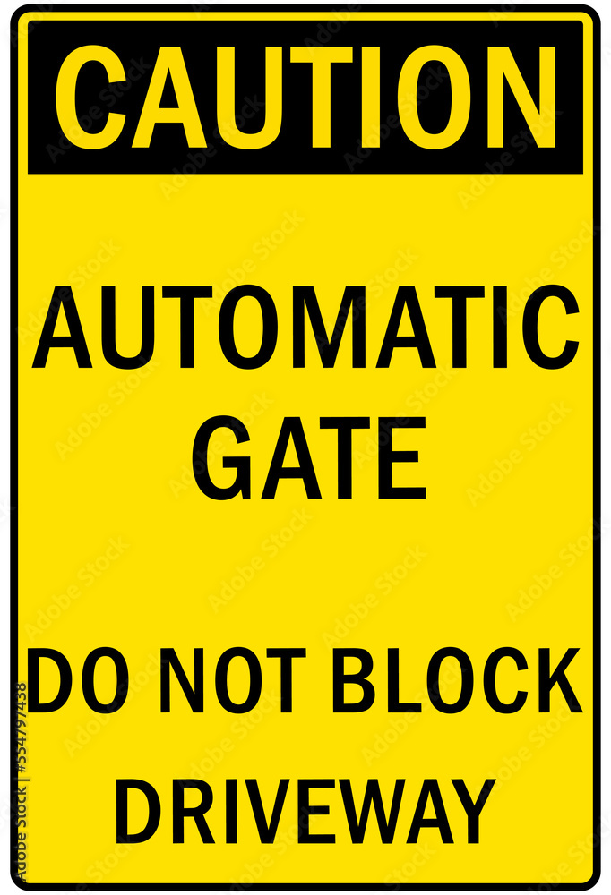 Fototapeta premium Gate sign and labels