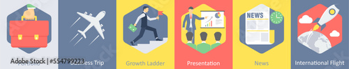 portfolio, business trip, growth ladder