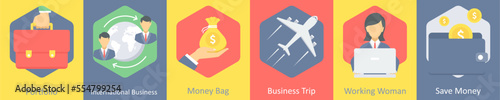 portfolio, international business, money bag 
