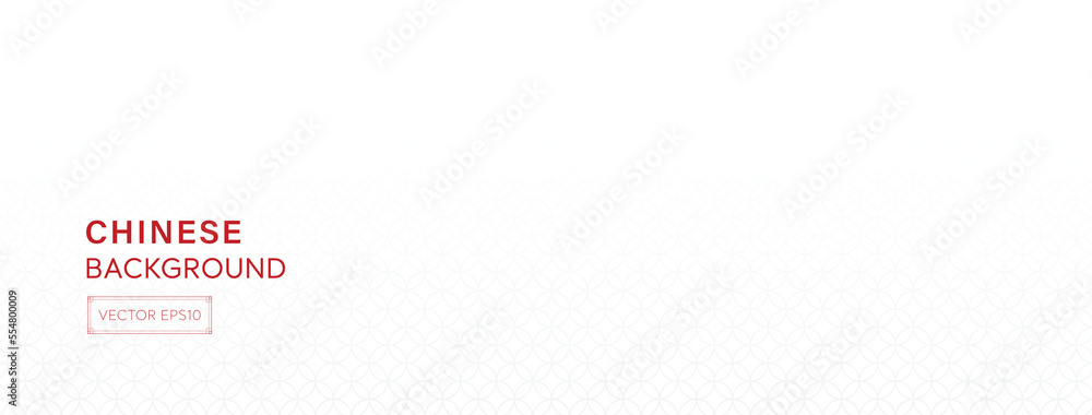 Oriental style pattern on white banner background Oriental style pattern on white banner background