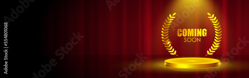 vector illustration for coming soon banner flyer poster