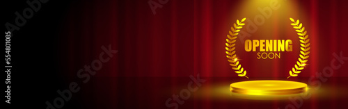 vector illustration for opening soon banner flyer poster