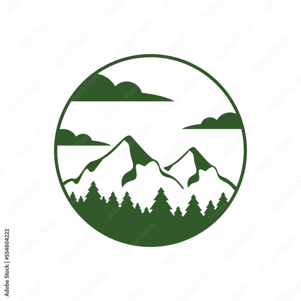 Mountain logo template vector icon Mountain logo template vector icon