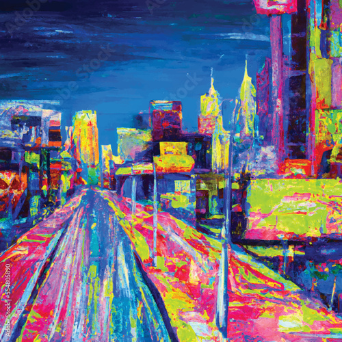 Expressive Vector Oil Paint Las Vegas 2