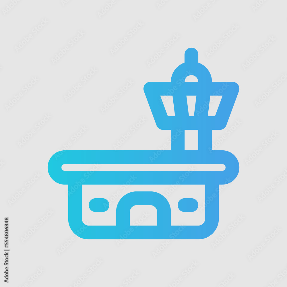 Airport icon in gradient style about travel, use for website mobile app presentation Airport icon in gradient style about travel, use for website mobile app presentation