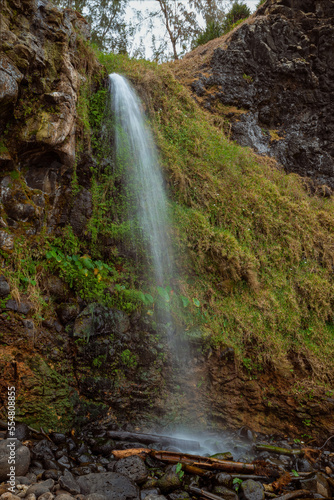 The Cascade V is the small waterfall Close to Souillac town and Gris Gris beach in south Mauritius. The waterfall there is on beach side. Amazing black rocks are around.