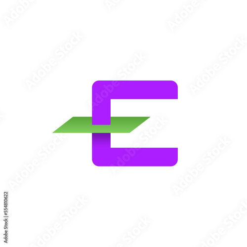 Letter E logo icon.