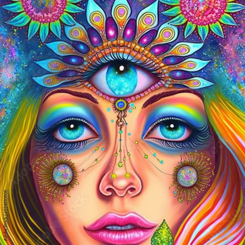 Psychedelic Woman Art © Luke