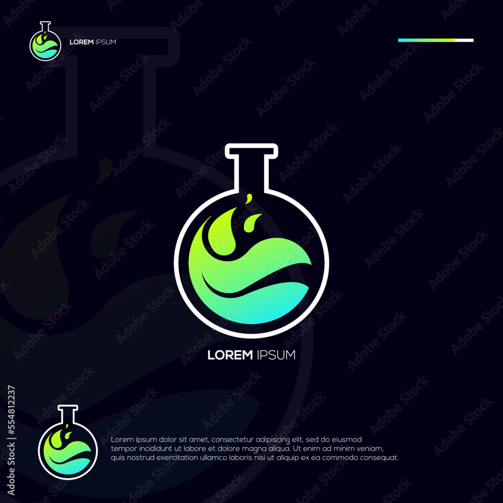 Modern laboratory logo design ideas