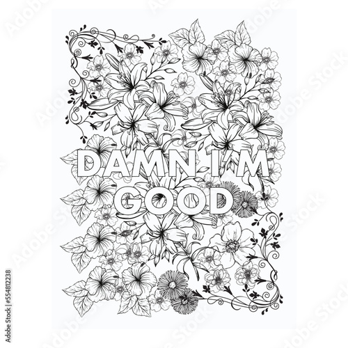 Swear Word Coloring Page For Adult