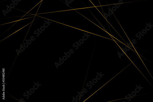 Abstract black with gold lines, triangles background modern design. Vector illustration EPS 10.
